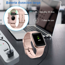 Charger l&#39;image dans la galerie, Smartwatch avec Podomètre Montre Rose Android (Reconditionné A+)