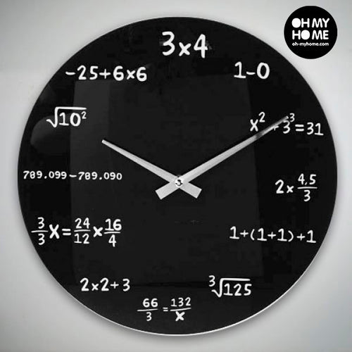 Horloge Murale Maths