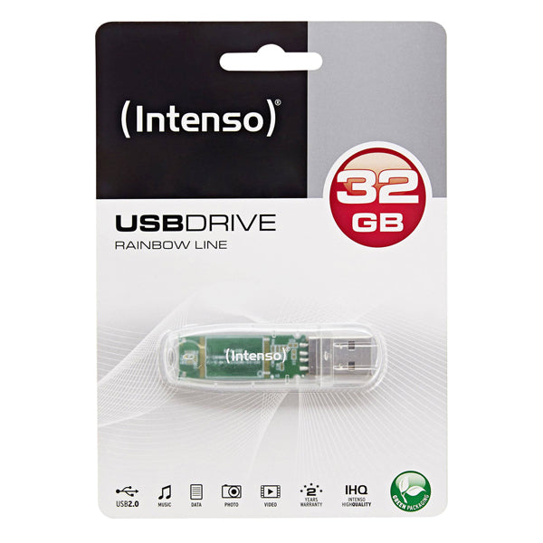 Clé USB INTENSO 3502480 32 GB Transparent