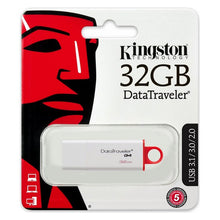 Charger l&#39;image dans la galerie, Pendrive Kingston FAELAP0240 DTIG4 32 GB USB 3.0 Blanc Rouge