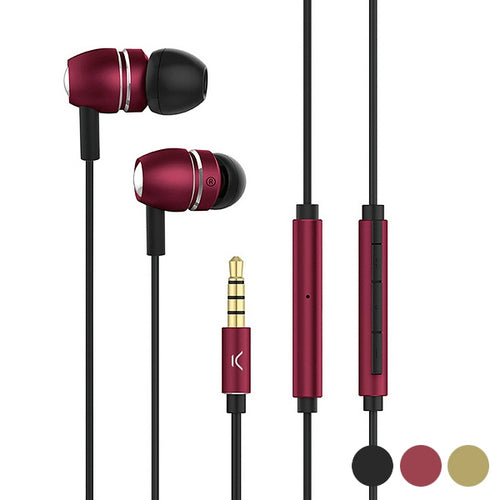 Casques avec Microphone KSIX Go & Play Sky Aluminium