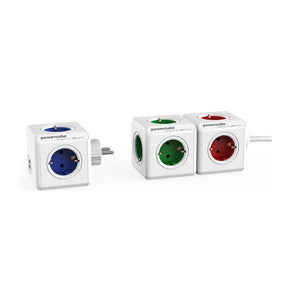 Bloc Cube Prises Power Cube Allocacoc USB Blanc