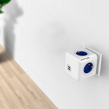 Charger l&#39;image dans la galerie, Bloc Cube Prises Power Cube Allocacoc USB Blanc