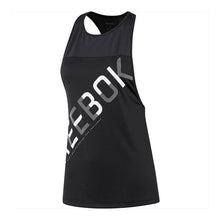 Charger l&#39;image dans la galerie, Débardeur Femme Reebok WOR GRAPHIC MESH TANK Noir (Taille usa)