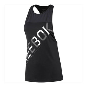 Débardeur Femme Reebok WOR GRAPHIC MESH TANK Noir (Taille usa)