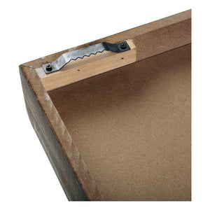Horloge Murale Bois MDF/Métal (7 x 40 x 40 cm)