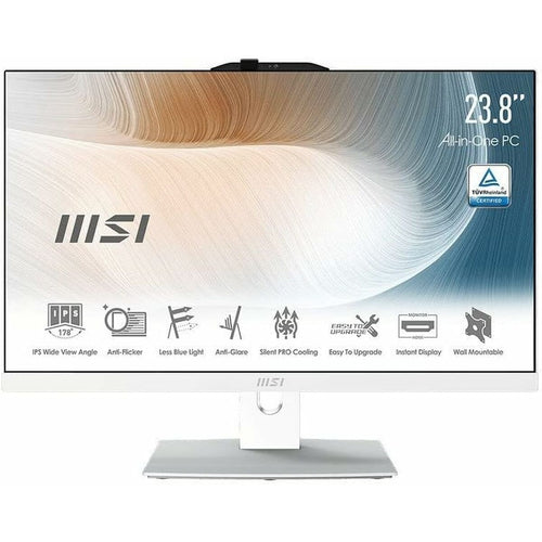 Tout en Un MSI Modern AM242 12M-004EU Intel Core i5-1240P Noir 512 GB SSD 8 GB RAM 23,8