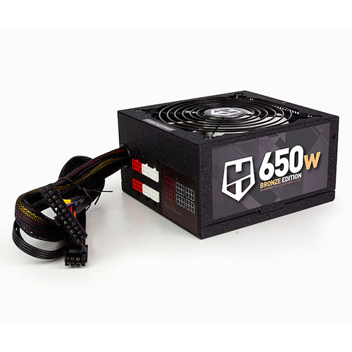 Bloc d’Alimentation Nox Hummer 80 ATX 650W 80 Plus Bronze 650 W Noir Noir/Blanc ATX