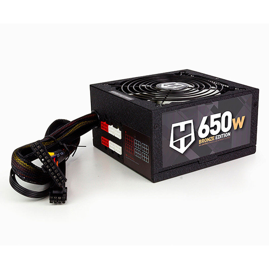 Bloc d’Alimentation Nox Hummer 80 ATX 650W 80 Plus Bronze 650 W Noir Noir/Blanc ATX