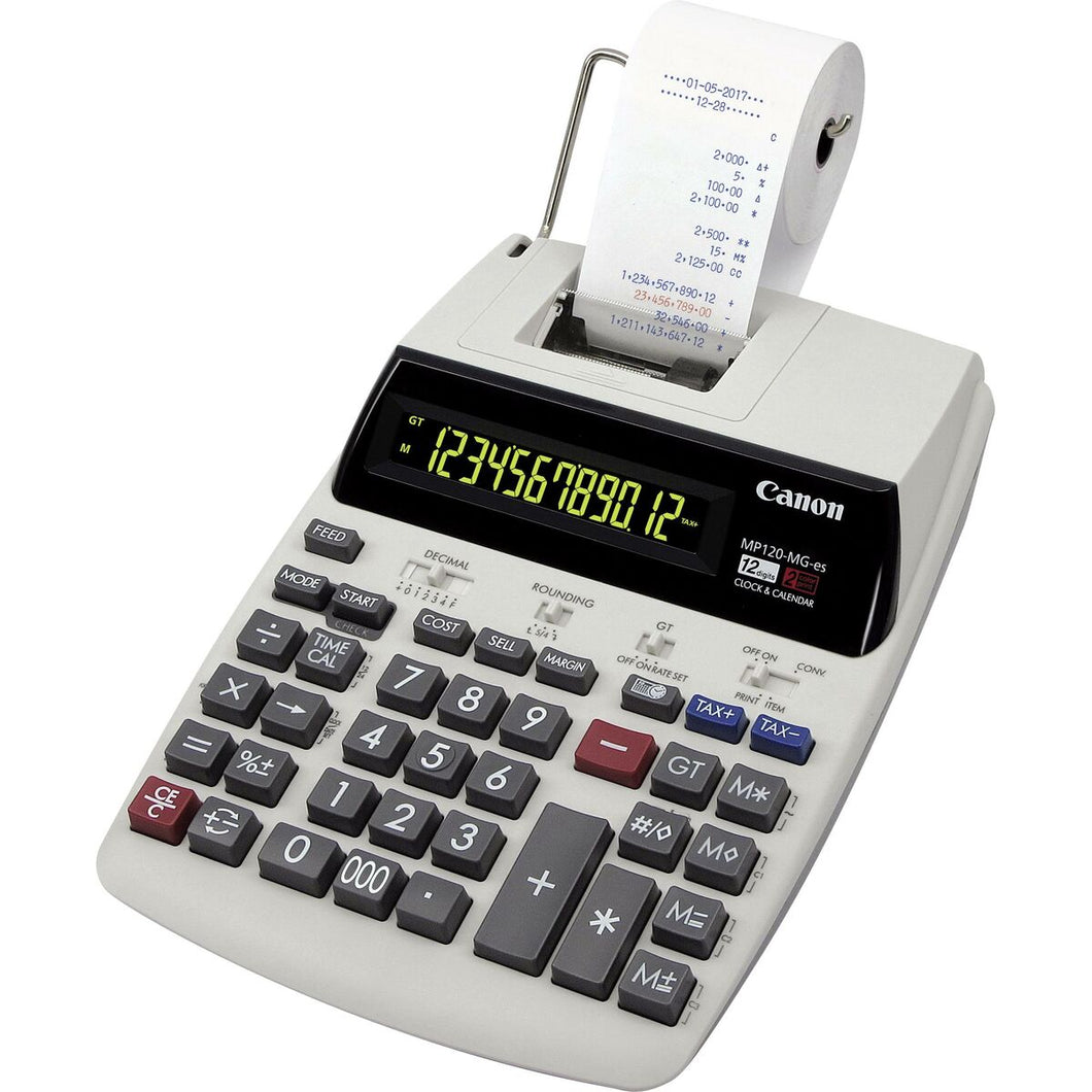 Calculatrice d’impression Canon MP120-MG-es Blanc