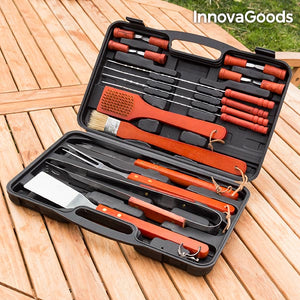 Mallette pour barbecues InnovaGoods (18 Pièces)