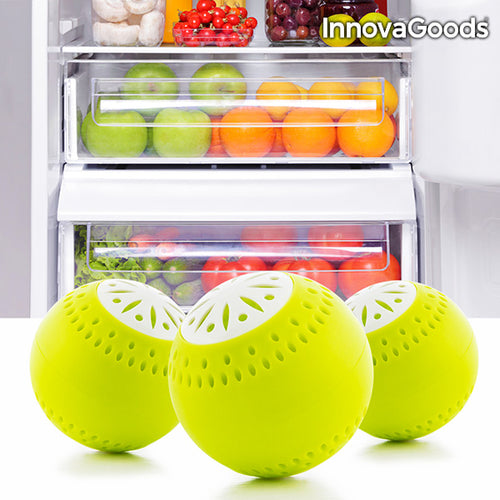 Éco-Boules pour Régrigérateur InnovaGoods (pack de 3)