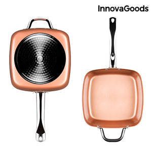 Ensemble de Poêle Multifonctions 5 en 1 Copper InnovaGoods (4 Pièces)