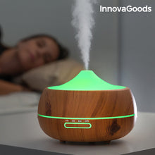 Charger l&#39;image dans la galerie, Humidificateur Diffuseur d&#39;Arômes LED Wooden-Effect InnovaGoods