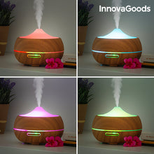 Charger l&#39;image dans la galerie, Humidificateur Diffuseur d&#39;Arômes LED Wooden-Effect InnovaGoods