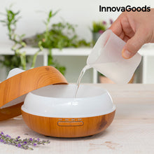 Charger l&#39;image dans la galerie, Humidificateur Diffuseur d&#39;Arômes LED Wooden-Effect InnovaGoods