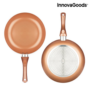 Ensemble de Poêles Copper-Effect InnovaGoods (5 Pièces)