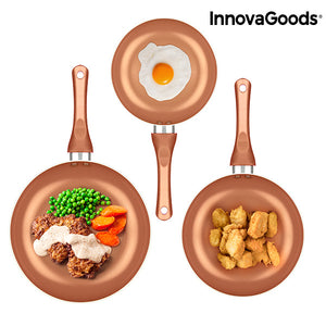 Ensemble de Poêles Copper-Effect InnovaGoods (5 Pièces)