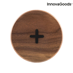 Chargeur Sans Fil en Bois à Chargement Rapide Walnut InnovaGoods