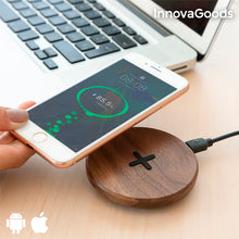 Charger l&#39;image dans la galerie, Chargeur Sans Fil en Bois à Chargement Rapide Walnut InnovaGoods