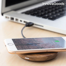 Charger l&#39;image dans la galerie, Chargeur Sans Fil en Bois à Chargement Rapide Walnut InnovaGoods