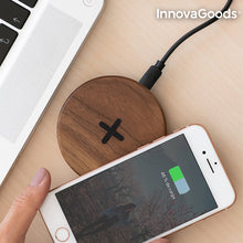 Charger l&#39;image dans la galerie, Chargeur Sans Fil en Bois à Chargement Rapide Walnut InnovaGoods