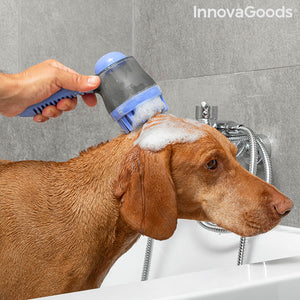 Brosse de bain pour animaux de compagnie avec réservoir Bubblet InnovaGoods