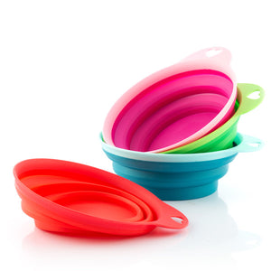 Gamelle Pliable en Silicone pour Animaux Domestiques Heart