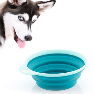 Gamelle Pliable en Silicone pour Animaux Domestiques Heart