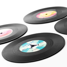 Charger l'image dans la galerie, Dessous de Verre Rétro Disques Vinyles (lot de 4)