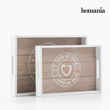 Charger l&#39;image dans la galerie, Plateaux I Love My Home by Homania (pack de 2)