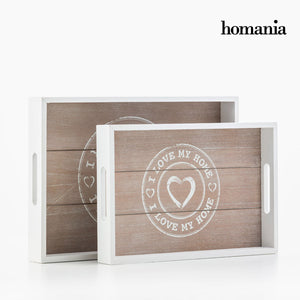 Plateaux I Love My Home by Homania (pack de 2)