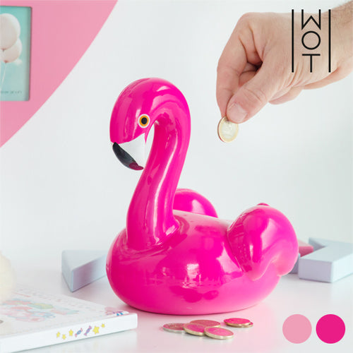 Tirelire en Céramique Flamant Rose Wagon Trend