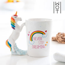 Charger l&#39;image dans la galerie, Tasse Licorne Never Stop Dreaming Wagon Trend