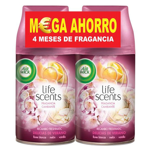 Recharge pour désodorisant Air Wick FreshMatic Duplo Life Scents Délices d'Été 2 x 250 ml