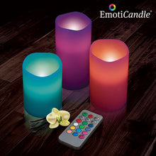 Charger l&#39;image dans la galerie, Bougies LED EmotiCandle (pack de 3)